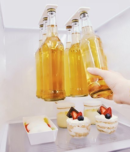 Magnetischer Bier Flaschenträger Für 6 Flaschen - Platz sparend und organisiert Flaschen zum Kühl
