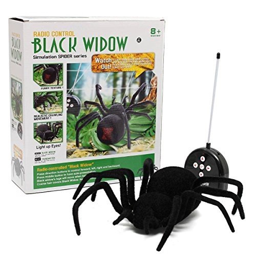 MECO RC Ferngesteuerte Spinne Fernbedienung Spider Spielzeug Geschenk Halloween Riesenspinne Latrode