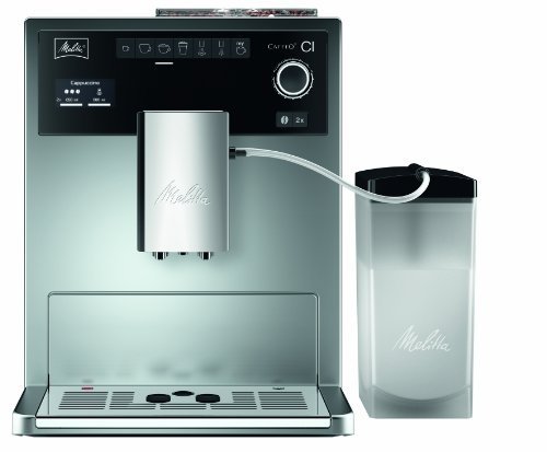Melitta E 970-101 silber Kaffeevollautomat Caffeo CI (One-Touch-Funktion, LCD-Display, Milchbehälte