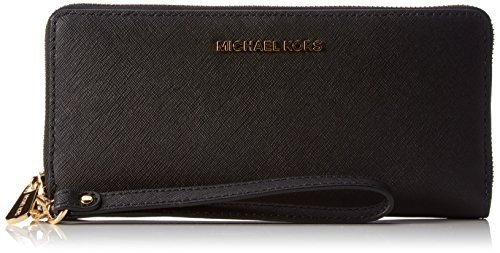 Michael Kors Damen Jet Set Travel Geldbörsen 32S5GTVE9L, Schwarz(Black 001), 21x10x2 cm (B x H x T)