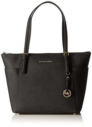 Michael Kors Jet Set Large Top-Zip Saffiano Leather Tote