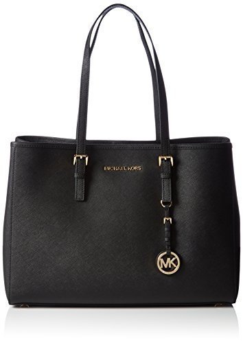 Michael Kors Jet Set Travel Saffiano Leather Tote 30T3GTVT7L Damen Schultertaschen 37x26x15 cm (B x 