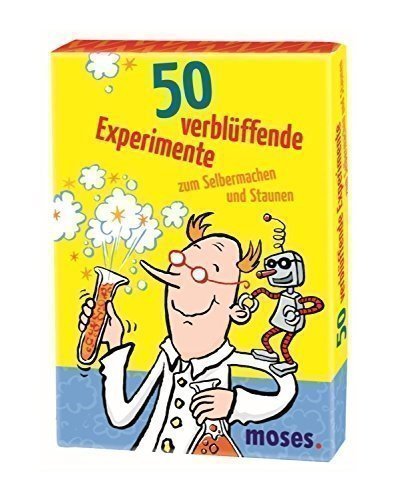 Moses 50 verblüffende Experimente zum Selbermachen und Staunen, Kinderbeschäftigung, Kartenset