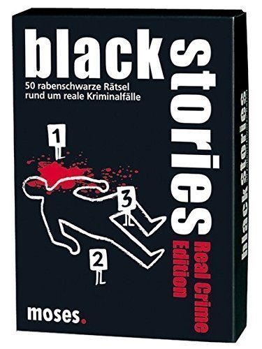 Moses black stories Real Crime Edition, 50 rabenschwarze Rätsel, Das Krimi Kartenspiel