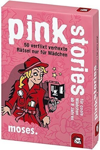 moses. black stories Junior pink stories | 50 verflixt verhexte Rätsel | Das Rätsel Kartenspiel nu