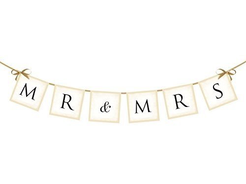 Mr and Mrs Banner Hochzeit 77 cm