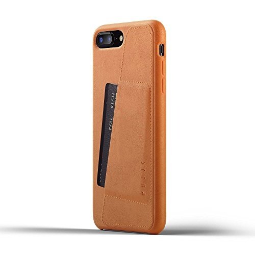 Mujjo CS-091-TN Full Leder Wallet Schutzhülle für Apple iPhone 7/8 Plus tan