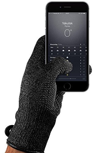 Mujjo Unisex Refined Touchscreen Gloves Größe L, M schwarz