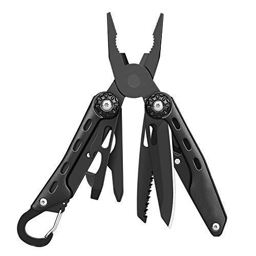 Multitool 10 in 1 Taschenwerkzeug Edelstahl Multi-Tool mit Zange Multifunktions Set Taschenmesser Mu