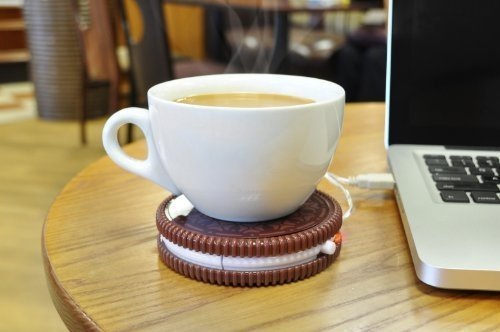 Mustard USB-Tassenwärmer - Dunkelbraun - Hot Cookie