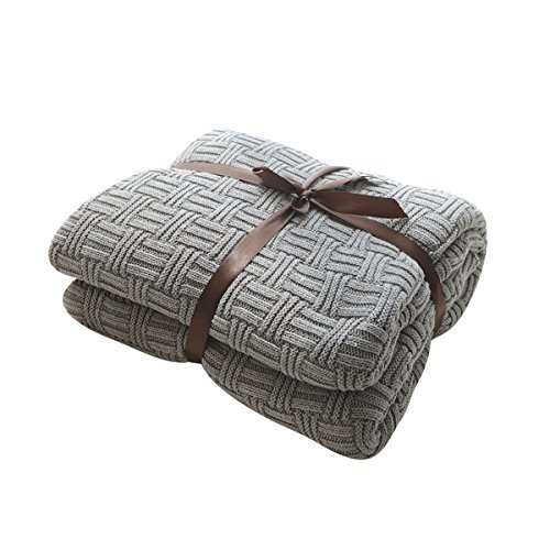 MYLUNE HOME 100% Baumwolle Strickdecke