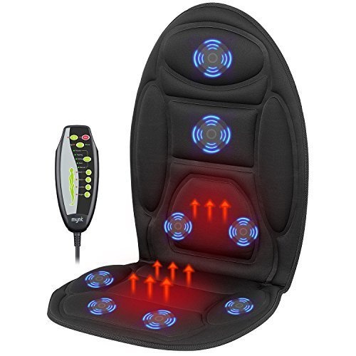 MYNT Auto Massageauflage mit Wärmefunktion, Sitzheizung mit Vibrationsmassage