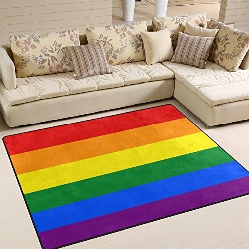 Naanle Regenbogen Teppich