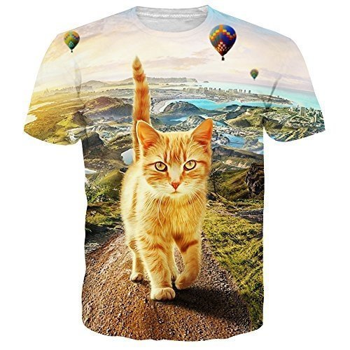 NEWISTAR 3D T-Shirts Katze
