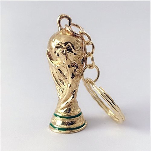 Newin Star WM Schlüsselanhänger, 3D Pokal Schlüsselanhänge für Fußball Fan WM 2018, Fan Gesche