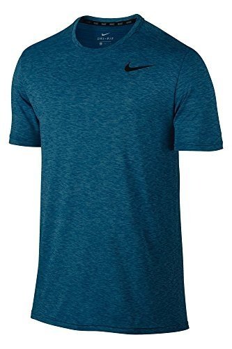 Nike Herren Breathe Hyper Dry T-Shirt, Polarized Blue/Industrial Blue/(Black), S