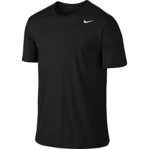 Nike Herren Dri-Fit Cotton Kurzarm 2.0 T-Shirt, Schwarz (Schwarz (Schwarz-Weiss)), L