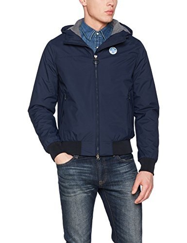 North Sails Herren Bomber-Jacke Jkt Sailor W/Hooded, Blu (Navy), X-Large