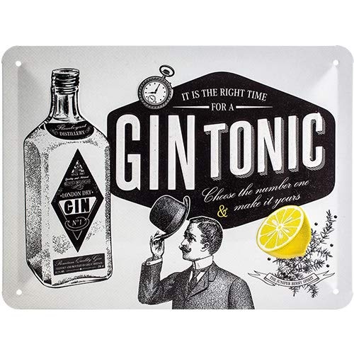 Nostalgic Blechschild Gin