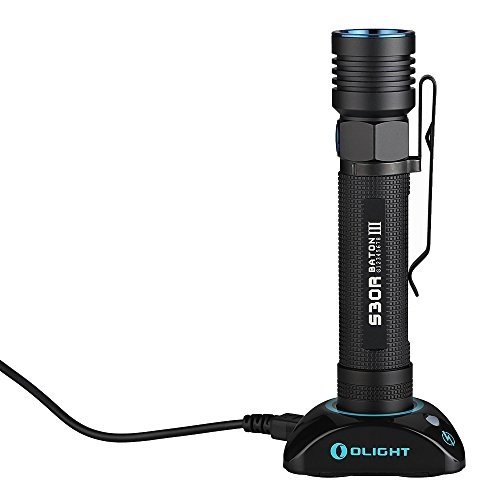 Olight S30R III Taschenlampe wiederaufladbar - Cree XM-L2 CW LED max. 1050 Lumen mit 1 x speziellem 