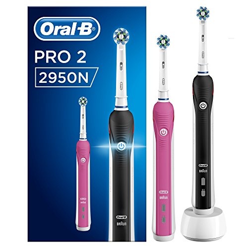 Oral-B PRO 2 2950N Elektrische Zahnbürste, pink und schwarz