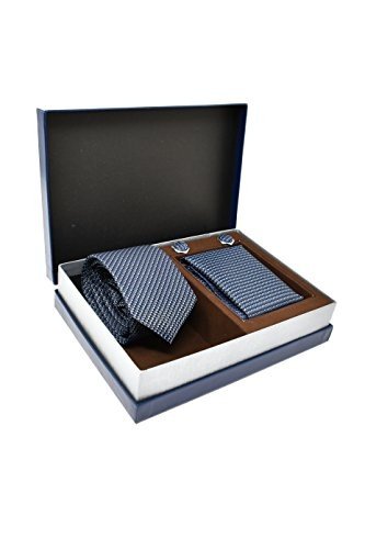 Oxford Collection Krawatte, Einstecktuch, Manschettenknöpfe Set
