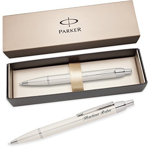 PARKER Kugelschreiber IM Weiß C.C. S0860730 mit persönlicher Laser-Gravur