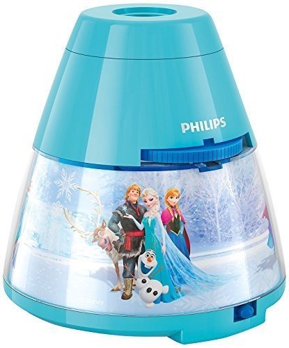 Philips Disney Frozen LED Projektor Tischleuchte, hellblau, 717690816