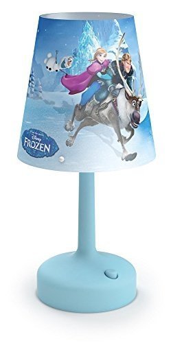 Philips Disney Frozen  LED Tischeleuchte/Nachttischleuchte Plastik 0.6 W Blau, 717960816