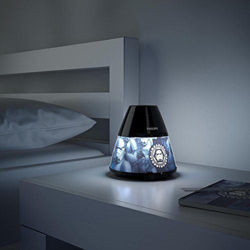 Philips Disney Star Wars LED Tischleuchte mit Projektor, schwarz