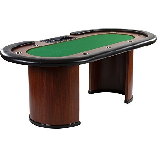 Pokertisch ROYAL FLUSH, 213 x 106 x75 cm, FARBWAHL, Gewicht 58kg, 9 Getränkehalter, gepolsterte Arm