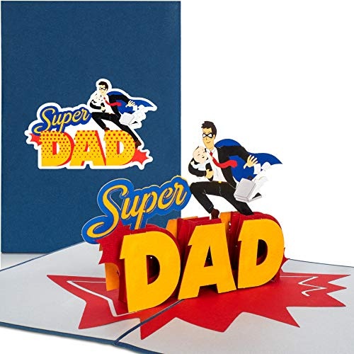 Pop-Up Karte Super Dad