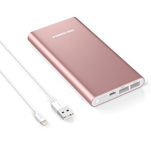 Poweradd Pilot 4GS 12000mAh iPhone Lightning Externer Akku Handy Ladegerät, speziell für iPhone 7,