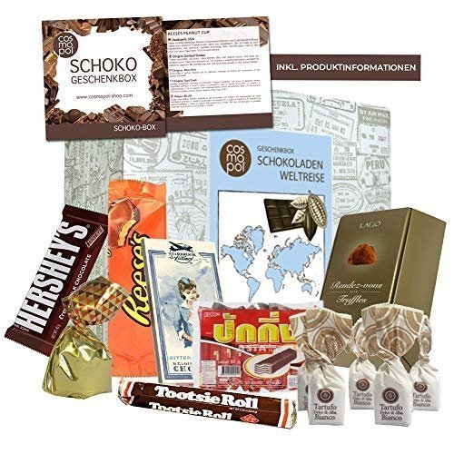 Premium Geschenkbox Schokoladen Weltreise