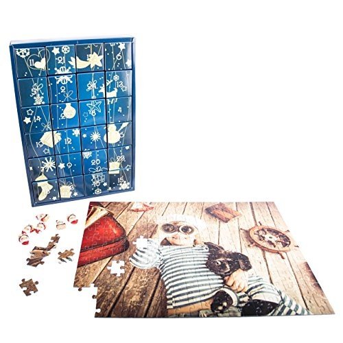 Puzzle-Adventskalender mit eigenem Fotopuzzle von fotopuzzle.de | 200 Teile | verschiedene Kalender-
