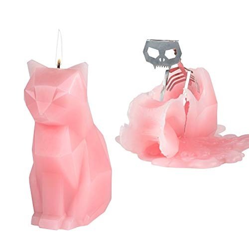 PyroPet Cat Candle Pink