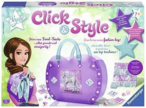 Ravensburger Click & Style: Herztasche Einhörner