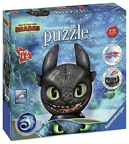 Ravensburger Dragons 3D Puzzle Ohnezahn mit Ohren