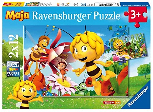 Ravensburger Kinderpuzzle Biene Maja auf der Blumenwiese