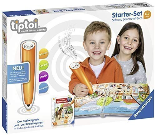 Ravensburger Tiptoi Starter-Set: Stift und Bauernhof-Buch, bunt