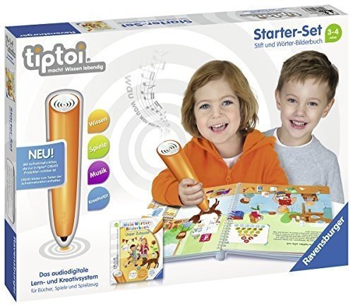 Ravensburger Tiptoi Starter-Set: Stift und Wörter-Bilderbuch, Mehrfarbig