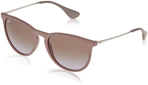 Ray Ban Unisex Sonnenbrille Erika, Gr. Medium (Herstellergröße: 54), Braun (Gestell: braun,silber,