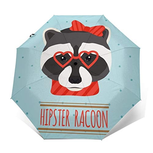 Regenschirm Hipster Racoon