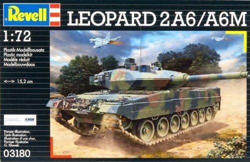 Revell Modellbausatz Panzer 1:72 - Leopard 2 A6/A6M im Maßstab 1:72, Level 4, originalgetreue Nachb