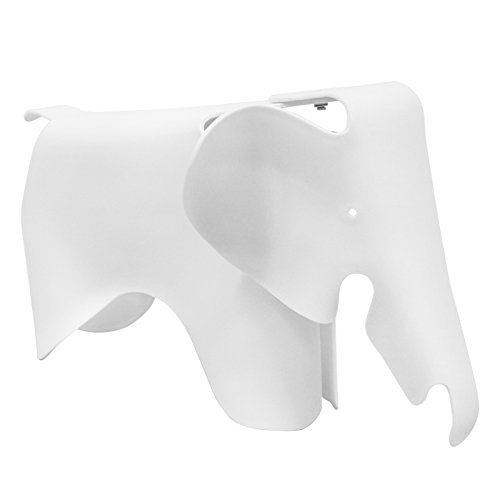 regalosmiguel Hocker Elefant DAMBY weiß (inspiriert von der Linie Eames)