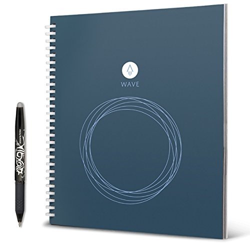 Rocketbook Wave smarter wiederverwendbarer Notebook − Standard / Größe - lade Notizen mit der iO