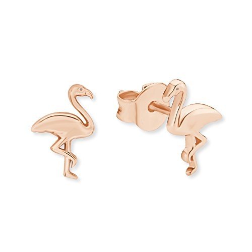 s.Oliver Damen-Ohrstecker So Pure Flamingo