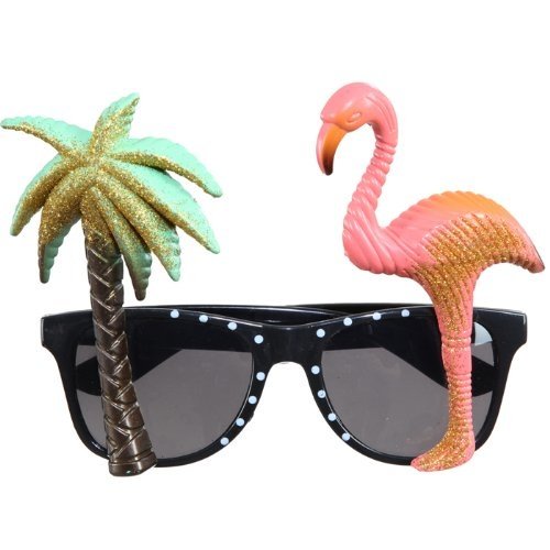 SALE Brille Hawaii Palme & Flamingo