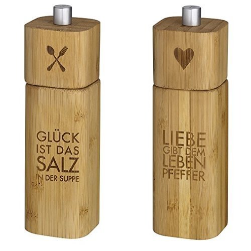 Salzmühle GLÜCK und Pfeffermühle LIEBE