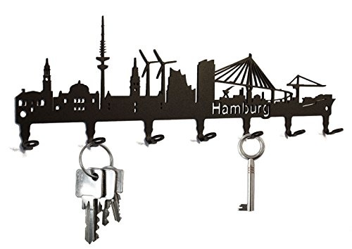 Schlüsselbrett Hamburg Skyline